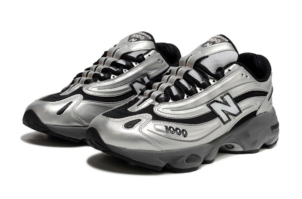 New Balance 1000 Silver & Black Sneakers
