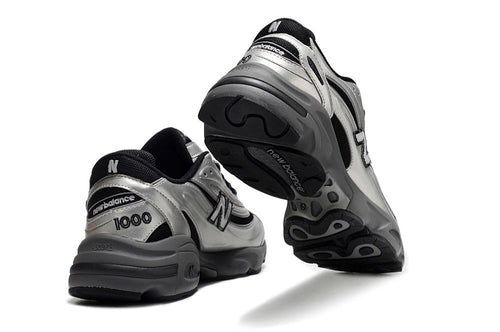 New Balance 1000 Silver & Black Sneakers
