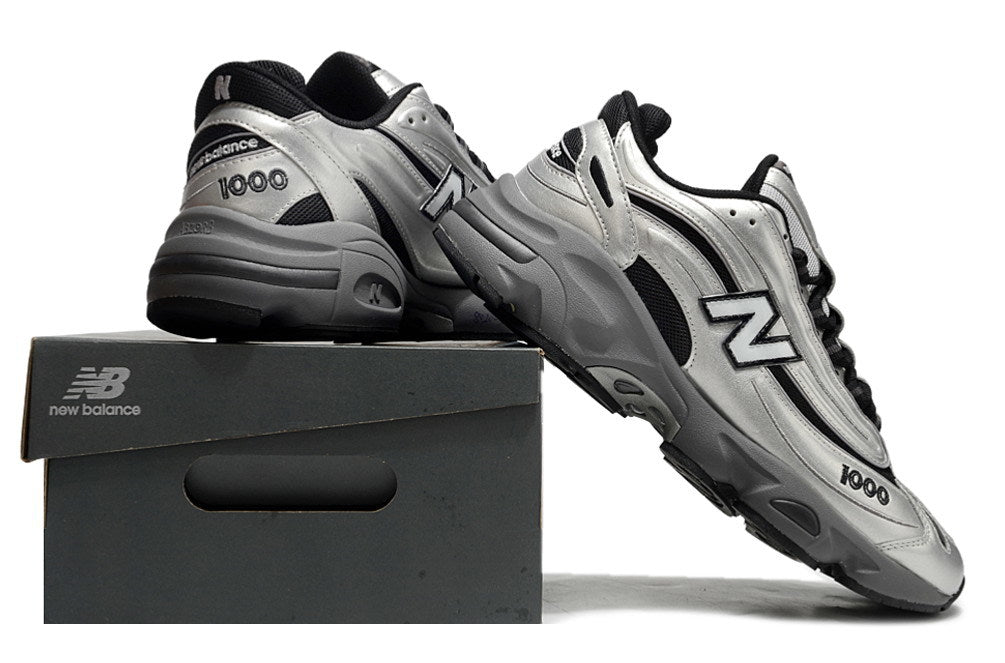 New Balance 1000 Silver & Black Sneakers
