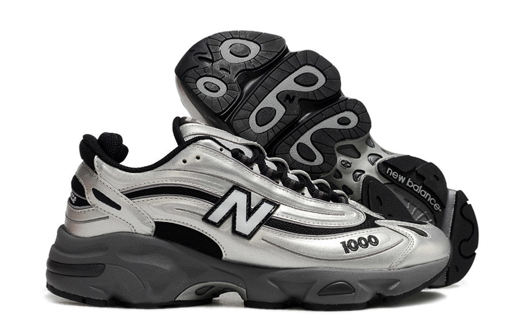 New Balance 1000 Silver & Black Sneakers
