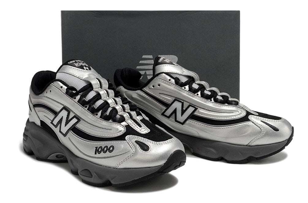 New Balance 1000 Silver & Black Sneakers
